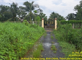 Bán đất mặt tiền Phan Thị Khai, Xã Hưng Long, Bình Chánh, Hồ Chí Minh